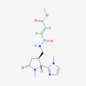 Methyl (E)-4-[[(2R,3S)-1-methyl-2-(1-methylimidazol-2-yl)-5-oxopyrrolidin-3-yl]methylamino]-4-oxobut-2-enoate