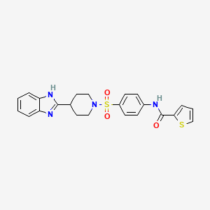 N-(4-((4-(1H-benzo[d]imidazol-2-yl)piperidin-1-yl)sulfonyl)phenyl)thiophene-2-carboxamide