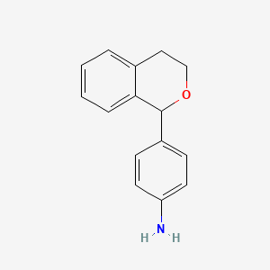 4-(3,4-dihydro-1H-2-benzopyran-1-yl)aniline