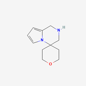 molecular formula C11H16N2O B2567477 Spiro[2,3-dihydro-1H-pyrrolo[1,2-a]pyrazine-4,4'-oxane] CAS No. 2375274-73-8