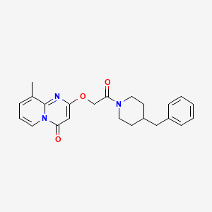 2-(2-(4-benzylpiperidin-1-yl)-2-oxoethoxy)-9-methyl-4H-pyrido[1,2-a]pyrimidin-4-one