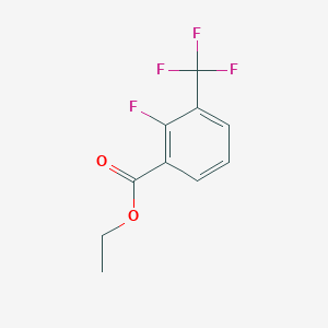 molecular formula C10H8F4O2 B2567481 2-氟-3-(三氟甲基)苯甲酸乙酯 CAS No. 773134-92-2