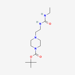 molecular formula C14H28N4O3 B2567496 Tert-butyl 4-(2-(3-ethylureido)ethyl)piperazine-1-carboxylate CAS No. 1219902-63-2