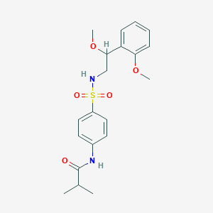 N-(4-(N-(2-methoxy-2-(2-methoxyphenyl)ethyl)sulfamoyl)phenyl)isobutyramide