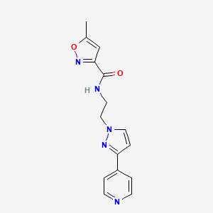 5-methyl-N-(2-(3-(pyridin-4-yl)-1H-pyrazol-1-yl)ethyl)isoxazole-3-carboxamide
