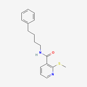 molecular formula C17H20N2OS B2567534 2-(methylsulfanyl)-N-(4-phenylbutyl)pyridine-3-carboxamide CAS No. 1119198-33-2