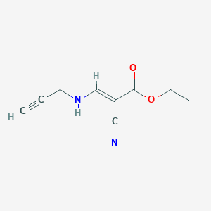 ethyl (E)-2-cyano-3-(prop-2-ynylamino)prop-2-enoate