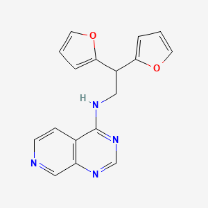 N-[2,2-Bis(furan-2-yl)ethyl]pyrido[3,4-d]pyrimidin-4-amine