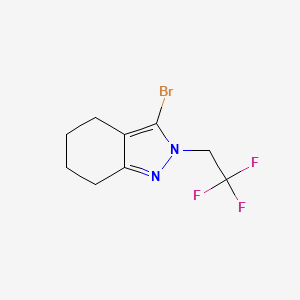 3-Bromo-2-(2,2,2-trifluoroethyl)-4,5,6,7-tetrahydro-2H-indazole
