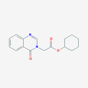 molecular formula C16H18N2O3 B256755 Cyclohexyl 2-(4-oxoquinazolin-3-yl)acetate 
