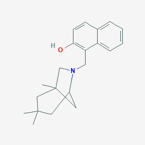 molecular formula C21H27NO B256756 1-[(1,3,3-Trimethyl-6-azabicyclo[3.2.1]oct-6-yl)methyl]-2-naphthol 