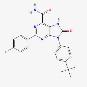 9-(4-tert-butylphenyl)-2-(4-fluorophenyl)-8-oxo-7H-purine-6-carboxamide