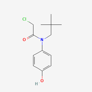 molecular formula C13H18ClNO2 B2567566 2-Chloro-N-(2,2-dimethylpropyl)-N-(4-hydroxyphenyl)acetamide CAS No. 1397182-40-9