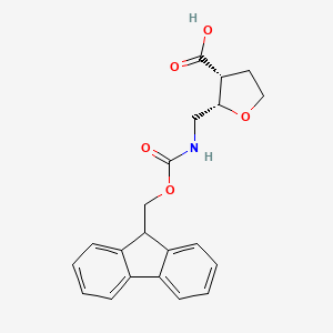 (2S,3R)-2-[(9H-Fluoren-9-ylmethoxycarbonylamino)methyl]oxolane-3-carboxylic acid