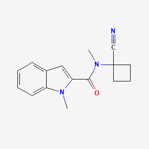 N-(1-Cyanocyclobutyl)-N,1-dimethylindole-2-carboxamide