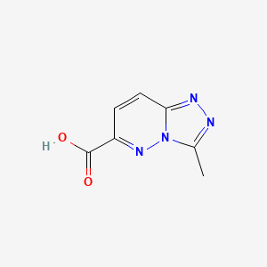 molecular formula C7H6N4O2 B2567591 3-Methyl-[1,2,4]triazolo[4,3-b]pyridazine-6-carboxylic acid CAS No. 1823900-52-2