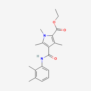 ethyl 4-((2,3-dimethylphenyl)carbamoyl)-1,3,5-trimethyl-1H-pyrrole-2-carboxylate