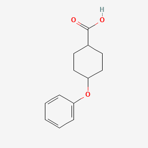 molecular formula C13H16O3 B2567613 4-苯氧基环己烷甲酸 CAS No. 1400591-99-2