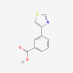 molecular formula C10H7NO2S B2567628 3-(1,3-Thiazol-4-yl)benzoesäure CAS No. 1083368-99-3