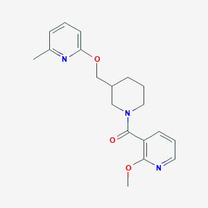 (2-Methoxypyridin-3-yl)-[3-[(6-methylpyridin-2-yl)oxymethyl]piperidin-1-yl]methanone