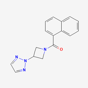 molecular formula C16H14N4O B2567643 (3-(2H-1,2,3-triazol-2-yl)azetidin-1-yl)(naphthalen-1-yl)methanone CAS No. 2176270-91-8