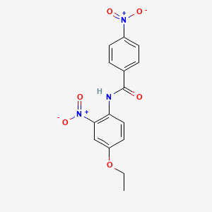 molecular formula C15H13N3O6 B2567644 N-(4-乙氧基-2-硝基苯基)-4-硝基苯甲酰胺 CAS No. 303796-80-7