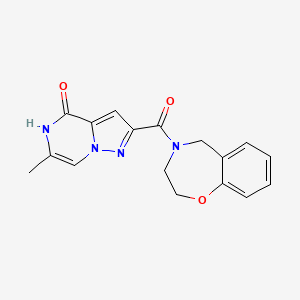 2-(2,3-dihydro-1,4-benzoxazepin-4(5H)-ylcarbonyl)-6-methylpyrazolo[1,5-a]pyrazin-4(5H)-one