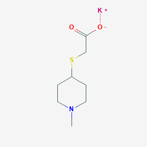 Potassium;2-(1-methylpiperidin-4-yl)sulfanylacetate