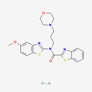 N-(5-methoxybenzo[d]thiazol-2-yl)-N-(3-morpholinopropyl)benzo[d]thiazole-2-carboxamide hydrochloride