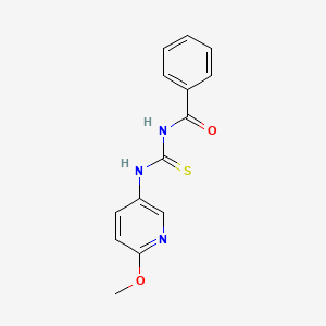 N-benzoyl-N'-(6-methoxy-3-pyridinyl)thiourea