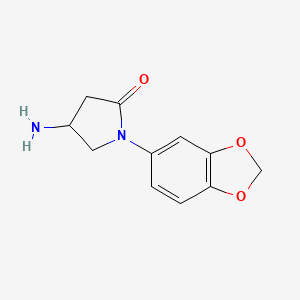 4-Amino-1-(1,3-benzodioxol-5-yl)pyrrolidin-2-one