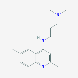 molecular formula C16H23N3 B256768 N-(2,6-dimethylquinolin-4-yl)-N',N'-dimethylpropane-1,3-diamine 