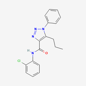 N-(2-chlorophenyl)-1-phenyl-5-propyl-1H-1,2,3-triazole-4-carboxamide