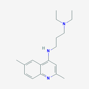 molecular formula C18H27N3 B256769 N-[3-(diethylamino)propyl]-N-(2,6-dimethylquinolin-4-yl)amine 