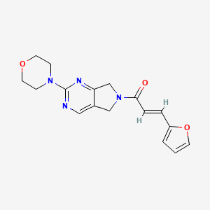 (E)-3-(furan-2-yl)-1-(2-morpholino-5H-pyrrolo[3,4-d]pyrimidin-6(7H)-yl)prop-2-en-1-one