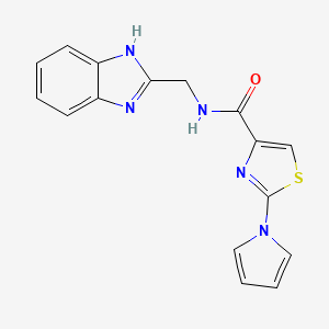 N-((1H-benzo[d]imidazol-2-yl)methyl)-2-(1H-pyrrol-1-yl)thiazole-4-carboxamide