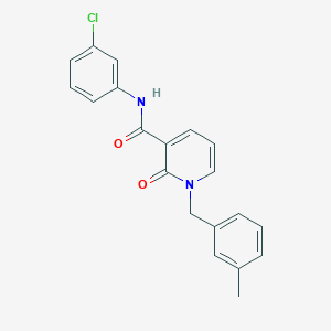N-(3-chlorophenyl)-1-(3-methylbenzyl)-2-oxo-1,2-dihydropyridine-3-carboxamide