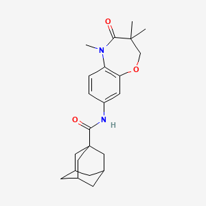 (3r,5r,7r)-N-(3,3,5-trimethyl-4-oxo-2,3,4,5-tetrahydrobenzo[b][1,4]oxazepin-8-yl)adamantane-1-carboxamide