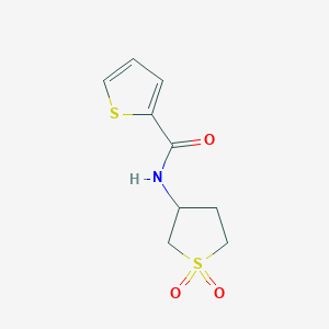 molecular formula C9H11NO3S2 B256774 N-(1,1-dioxidotetrahydrothiophen-3-yl)thiophene-2-carboxamide 