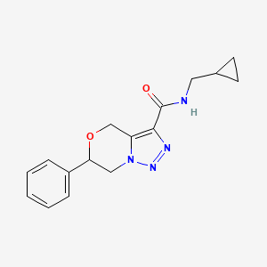 molecular formula C16H18N4O2 B2567740 N-(Cyclopropylmethyl)-6-phenyl-6,7-dihydro-4H-triazolo[5,1-c][1,4]oxazine-3-carboxamide CAS No. 2310158-82-6