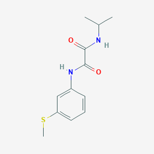 molecular formula C12H16N2O2S B2567751 N1-isopropyl-N2-(3-(methylthio)phenyl)oxalamide CAS No. 941938-64-3