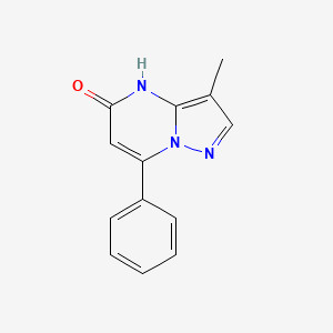 molecular formula C13H11N3O B2567752 3-甲基-7-苯基-4H-吡唑并[1,5-a]嘧啶-5-酮 CAS No. 1921494-74-7