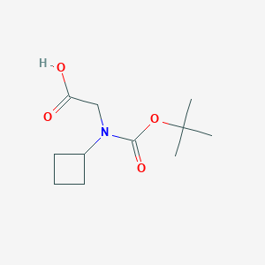 2-[Cyclobutyl-[(2-methylpropan-2-yl)oxycarbonyl]amino]acetic acid