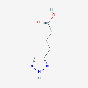 molecular formula C6H9N3O2 B2567764 4-(1H-1,2,3-三唑-4-基)丁酸 CAS No. 872701-04-7
