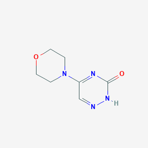molecular formula C7H10N4O2 B256778 5-(4-morpholinyl)-1,2,4-triazin-3(2H)-one 
