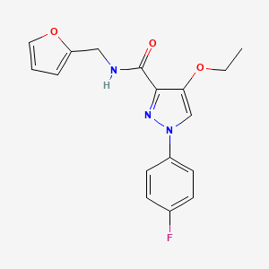 4-ethoxy-1-(4-fluorophenyl)-N-(furan-2-ylmethyl)-1H-pyrazole-3-carboxamide