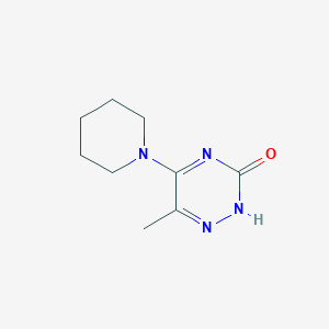 molecular formula C9H14N4O B256779 6-methyl-5-(piperidin-1-yl)-1,2,4-triazin-3(2H)-one 