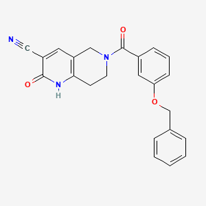 6-(3-(Benzyloxy)benzoyl)-2-oxo-1,2,5,6,7,8-hexahydro-1,6-naphthyridine-3-carbonitrile