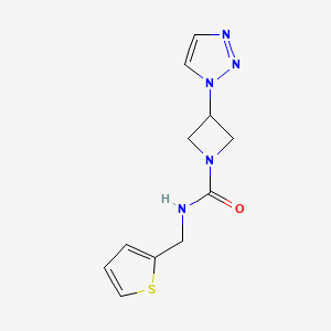 N-(thiophen-2-ylmethyl)-3-(1H-1,2,3-triazol-1-yl)azetidine-1-carboxamide
