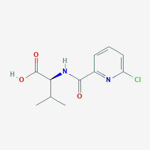 molecular formula C11H13ClN2O3 B2567814 (2S)-2-[(6-Chloropyridine-2-carbonyl)amino]-3-methylbutanoic acid CAS No. 1562441-87-5